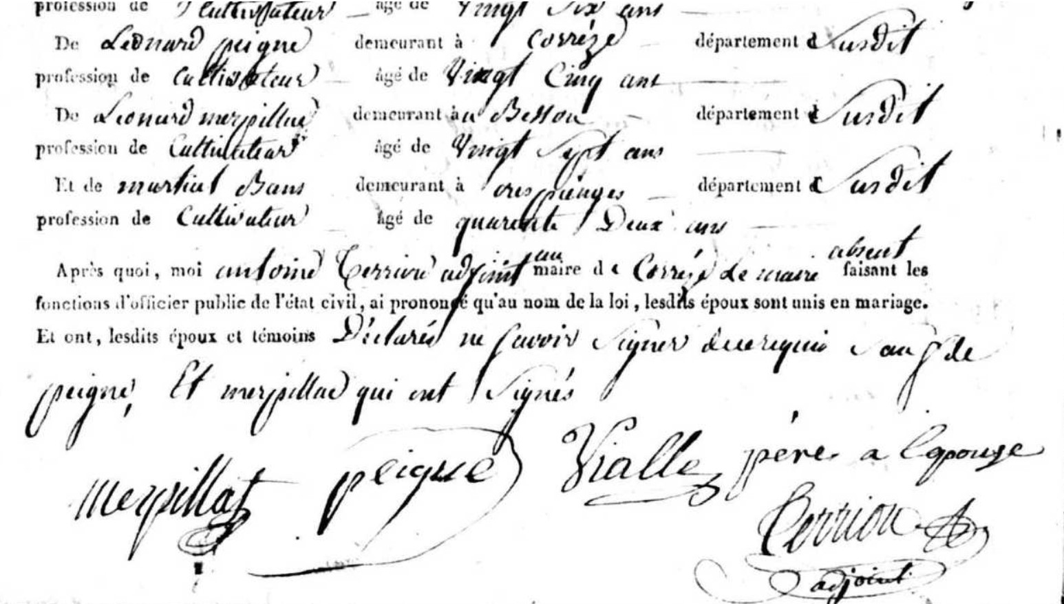 Mariage Jauvion Martial - Vialle Marie 22_02_1810 -3.jpg